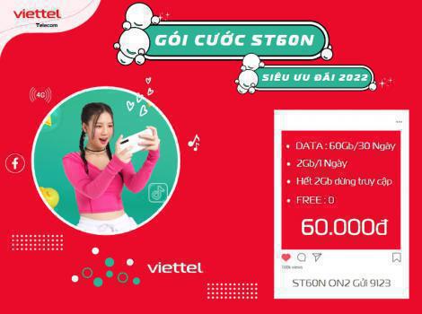 Các gói 4G Viettel 60.000đ ưu đãi 2024