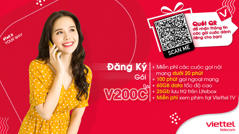 Gói V200C Viettel