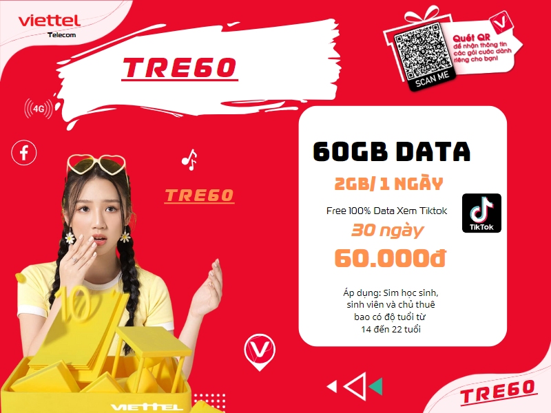 Gói TRE60 Viettel