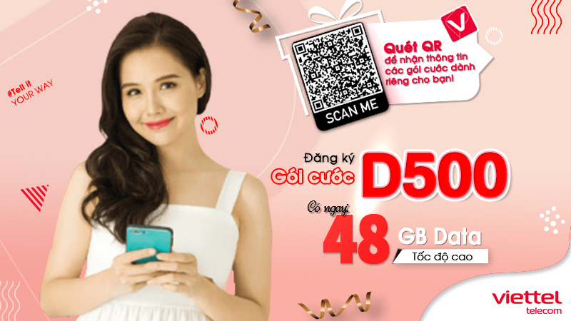 Gói D500 Viettel